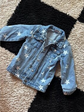 Kids little bum bums 4t Blue Star Print Denim Jacket LIKE NEW